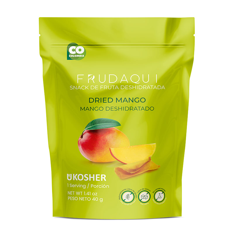 SNACK DE FRUTAS DESHIDRATADAS MANGO  X 40g