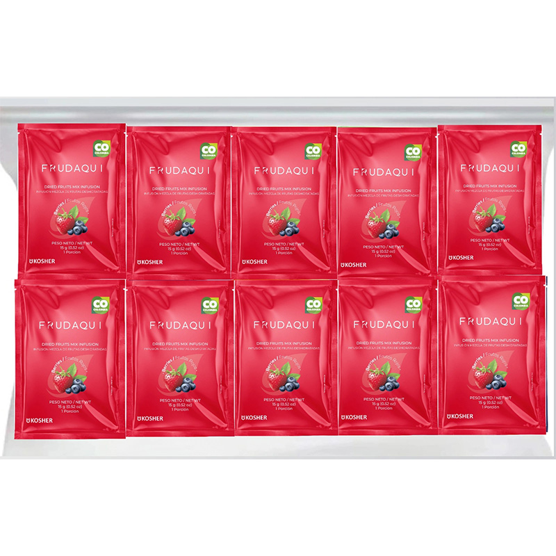 INFUSIÓN DE FRUTAS DESHIDRATADAS 15g X 32 Uds  FRUTOS ROJOS